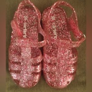 CARTER'S - Kids Girls PINK Jelly Sandals Size 10